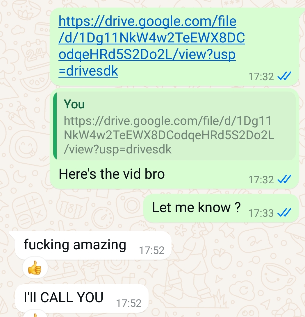 Client testimonial screenshot