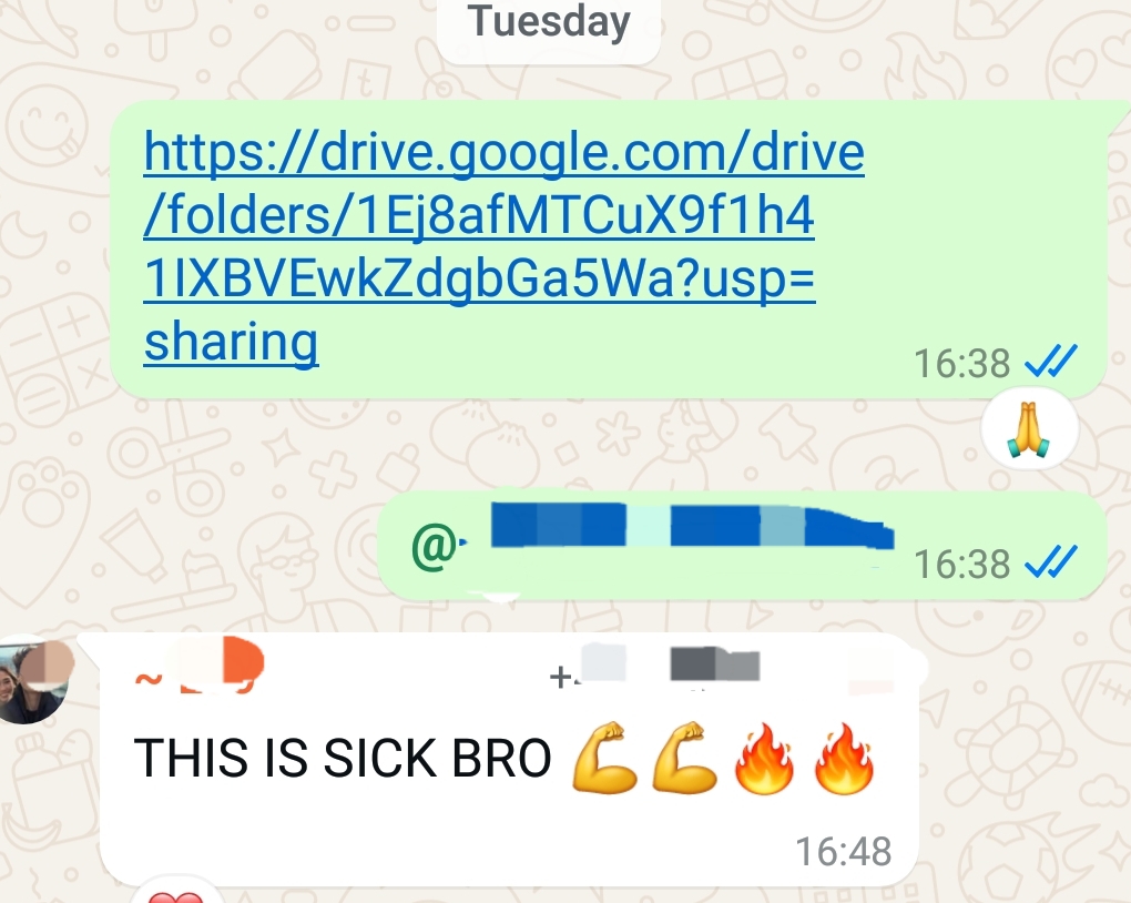 Client testimonial screenshot
