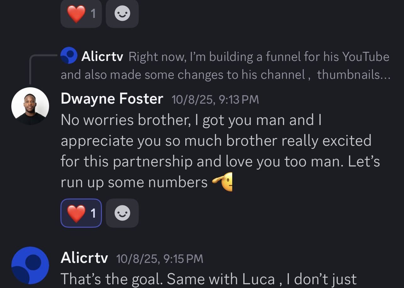 Client testimonial screenshot